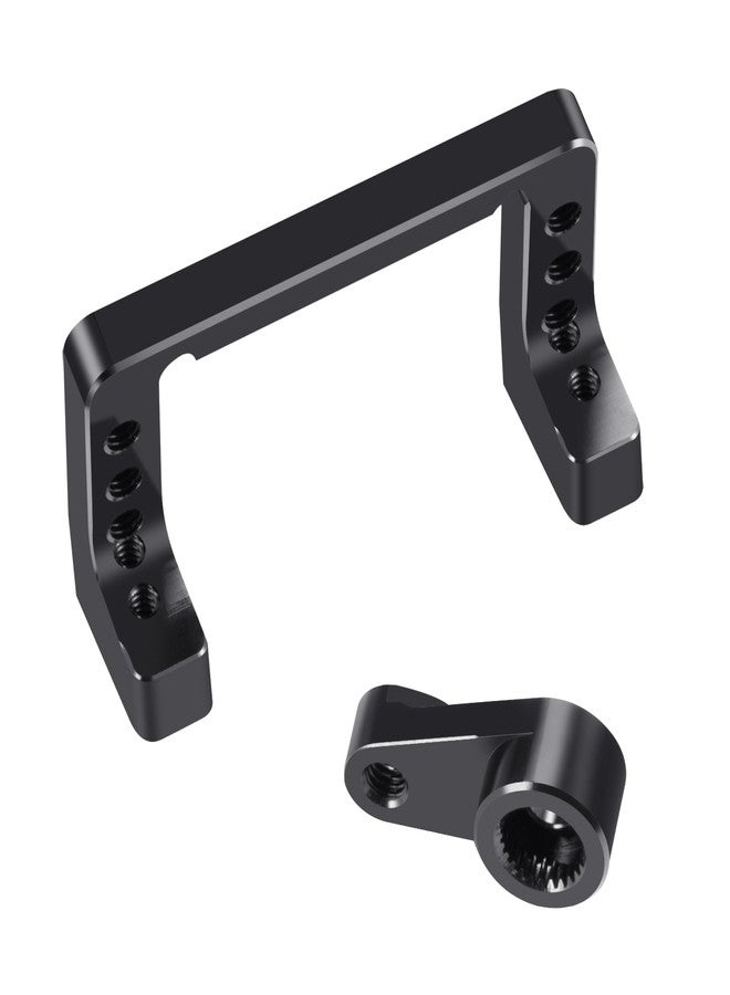 QUE-T Aluminium Servo Mount with Servo Arm for LOSI 1/16 Mini-B 2WD Buggy Upgrade - Image 3